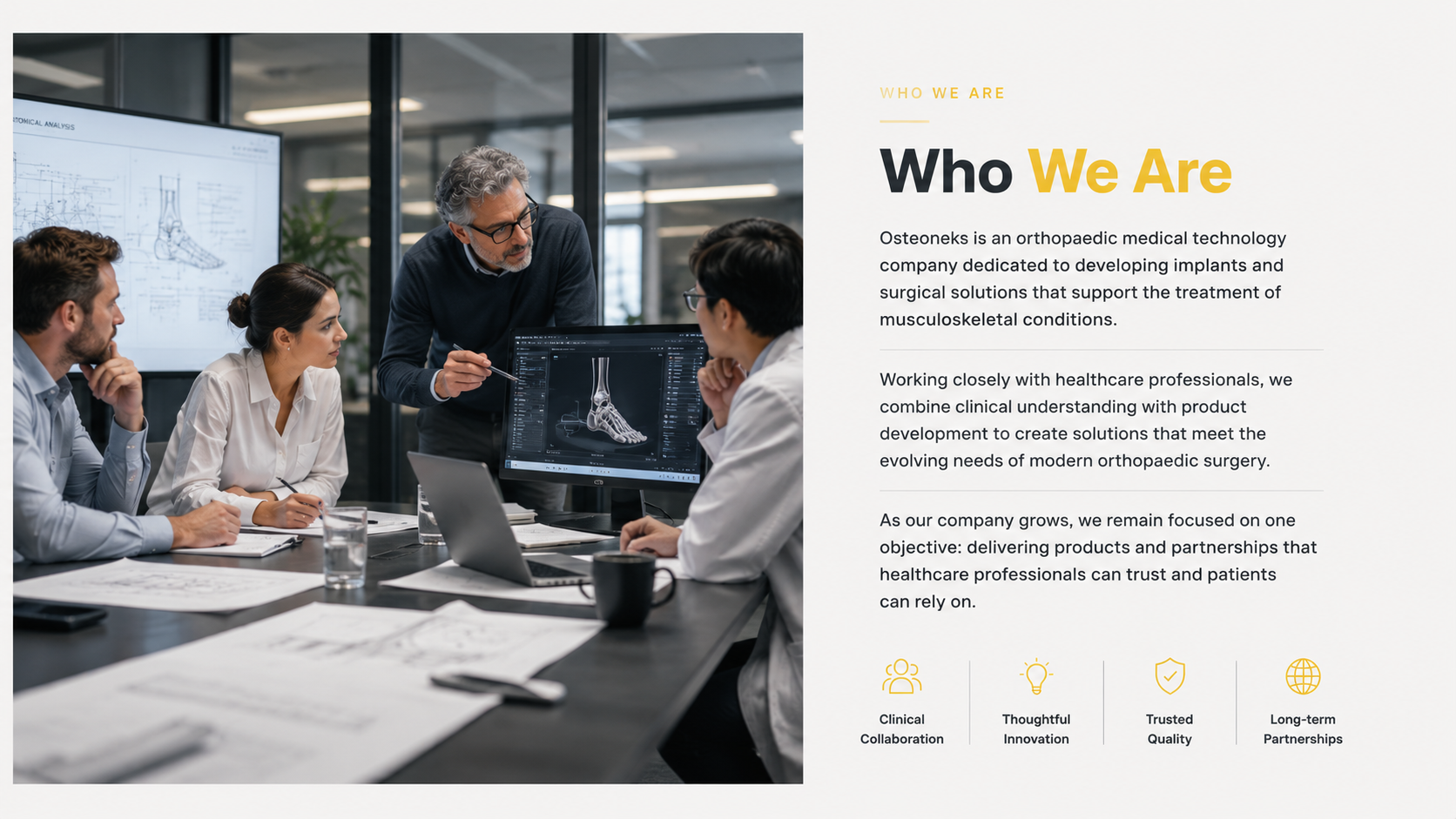 Who We Are — Osteoneks team and craftsmanship